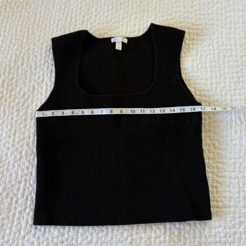 Black Ribbed Top - Picture 3 of 8